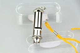 Apito de arbitragem de aço inoxidável, apito de metal de alta frequência para autodefesa sirene super alto golfinho - Image 5