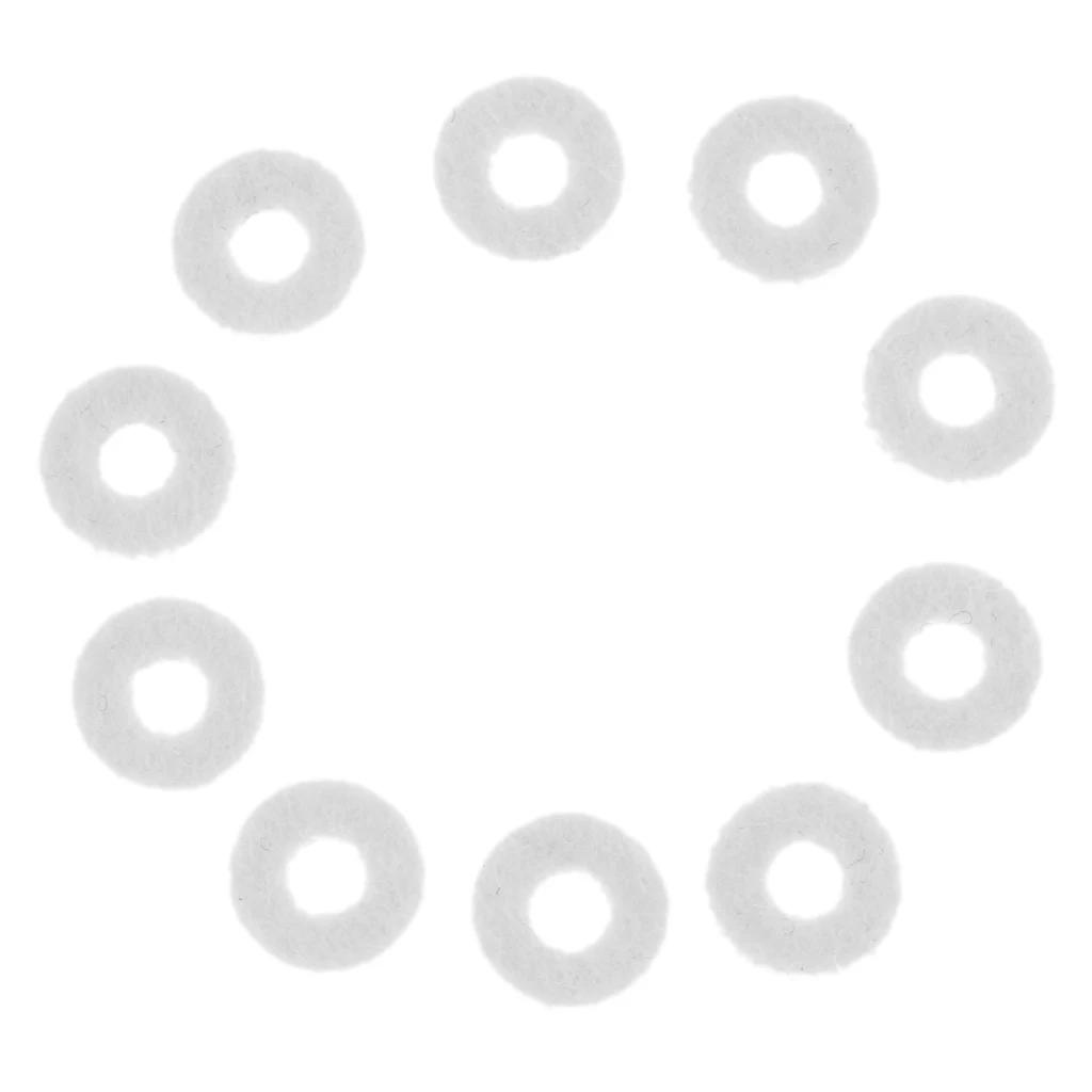 10 peças protetor de pastilhas de feltro para trompete peças de instrumentos de bronze para trompetes - Image 1