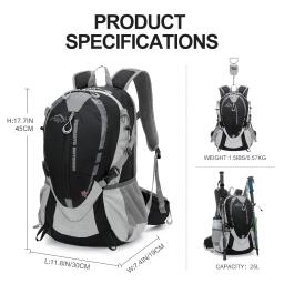 Mochila Hidratante para Alpinismo Inoxto, Mochila Ciclismo, Trail Running, Maratona, Mochila Caminhada, Bolsa de Água, 25L, 2L - Image 3