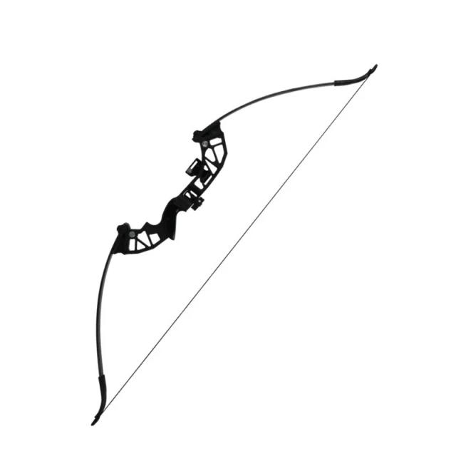 Conjunto Completo de Arco Recurvo Black Hawk para Tiro ao Ar Livre com Acessórios Tradicionais de Arco e Flecha