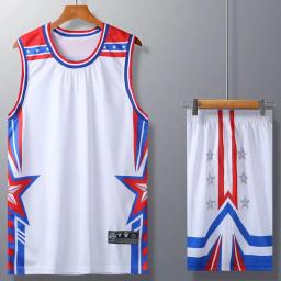 Rapidamente seco respirável meninos basquete jerseys camisa camisas esportivas e shorts atléticos conjunto para homens jovens mulheres camisa de basquete - Image 5