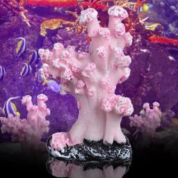 Estatuetas seguras do tanque de peixes cor vívida aquário estatuetas miniatura ornamentos artificial coral fada decoração do aquário - Image 2