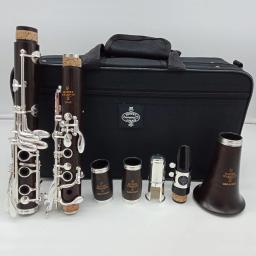 Clarinetes e12f com 17 teclas incluídas, frete grátis, música, clube de ébano, madeira, clarinetes de estudante, chaves banhadas a prata, jogo de boca - Image 1