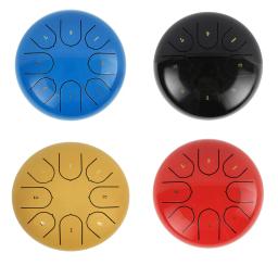 6 Polegada mini tambor 8 tom de aço língua tambor percussão instrumento com baquetas berços dedo c chave meditação tambor mão pan - Image 4