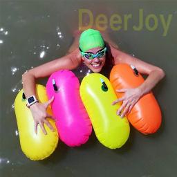 Boia flutuante de segurança com cinto ajustável, boia de natação com bolha para cintura aberta, para natação em água segura, treinamento triatletas - Image 6