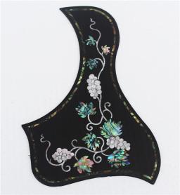 Rosewood pickguard guitarra acústica, com abalone e mãe de embutimento de pêra, auto adesivo - Image 4