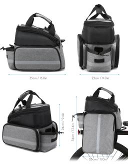Lixada13L Bicicleta Traseiro Saco, À Prova D' Água Ciclismo Bike Rack, Tronco Pannier, Saco do banco traseiro, Bolsa, Bolsas de Ombro - Image 3