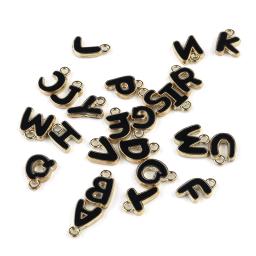 Encantos Letra Esmalte para Fazer Jóias, Letra Inicial Pingente, Pulseira e Colar DIY, 26 PCes por lote, 8mm, Alfabeto - Image 5
