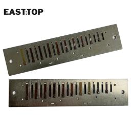 EASTTOP-Reedplates com Parafuso, Peças de Instrumentos Musicais, 10 Buracos, 40 Tone Harmonica, T10-40 - Image 3