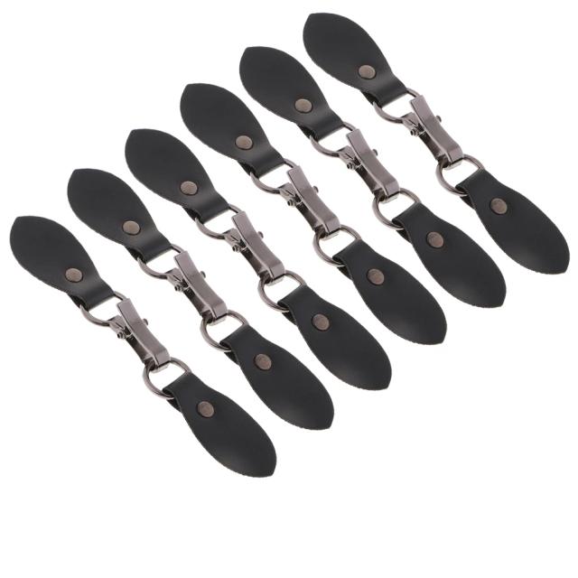 Conjuntos de Fivelas de Couro Preto com Botões Toggle para DIY e Artesanato em Saco e Roupas