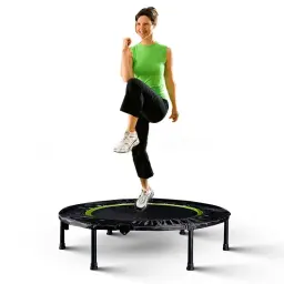 Mini trampolim de fitness para adultos, cama de salto silenciosa, trampolins elásticos, exercício aeróbico, interior e exterior, 40 ", 400bls - Image 1