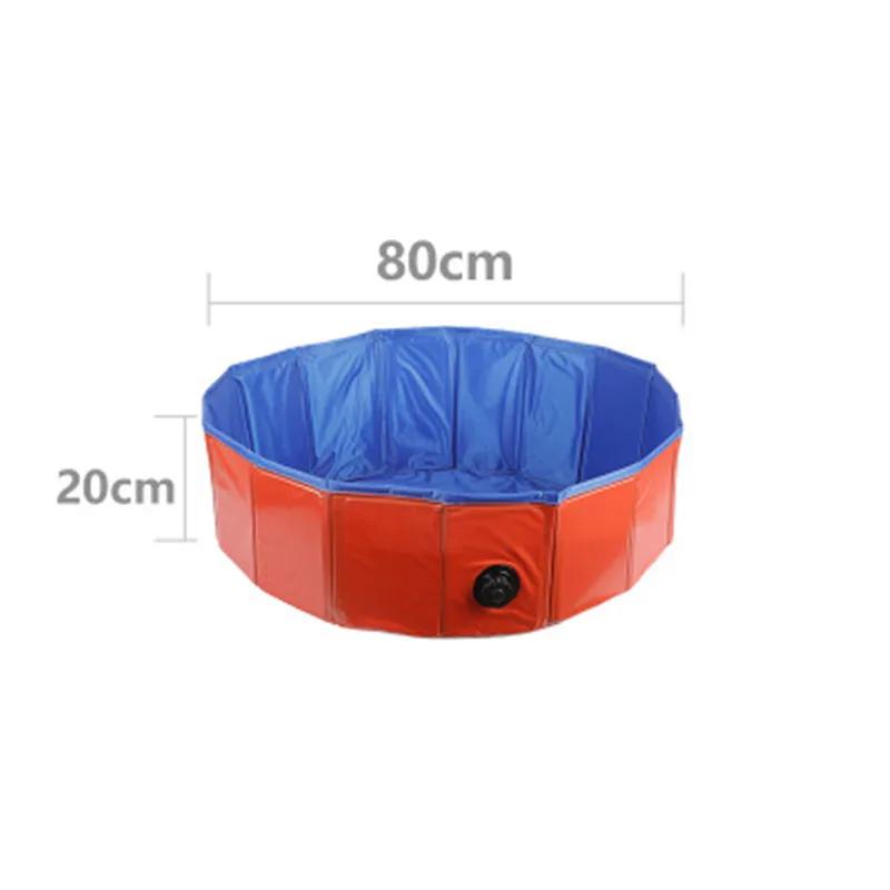 Crianças portáteis jogando cerca piscinas pvc pet piscina cães gatos banheiras banheira de hidromassagem lagoa de água dobrável piscina para animais de estimação - Image 1