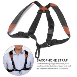 Adulto criança sax macio cinta gancho saxofone pu alça de ombro saxofone cinto para alto tenor soprano saxofone - Image 3