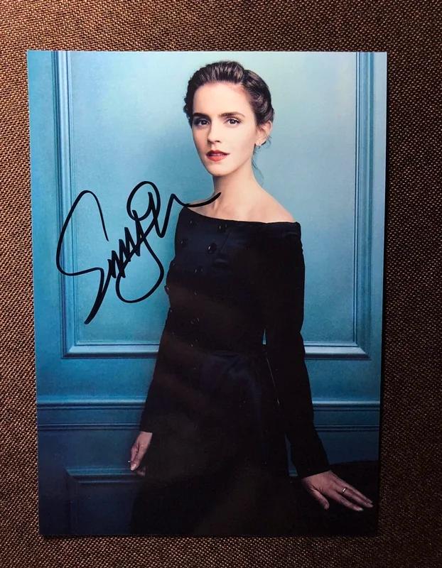 Foto autografada de Emma Watson em 5x7 com autenticidade e frete grátis