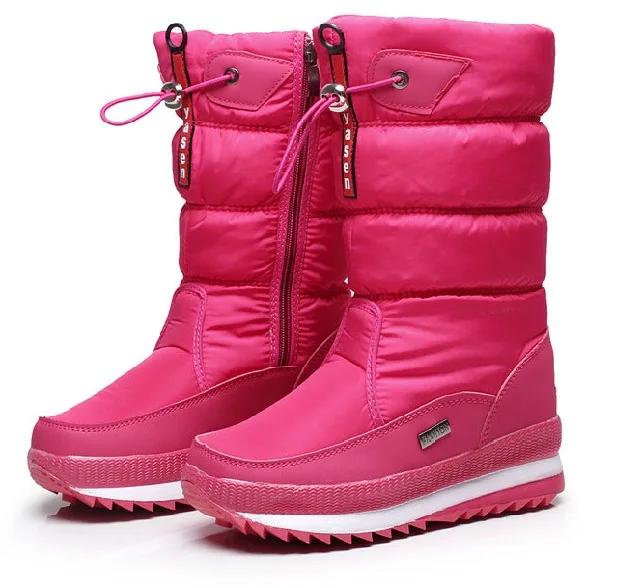 Mulheres botas de neve plataforma botas de inverno grosso pelúcia impermeável antiderrapante botas moda feminina sapatos de inverno pele quente botas mujer - Image 1