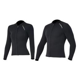 Dive Sail-Fato de mergulho em neoprene premium para homens e mulheres, calças de wetsuit, jaqueta de corpo dividido, roupa de banho preta, 2mm - Image 5