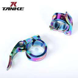 TANQUE-Liga de Alumínio Bicicleta Assento Braçadeira, Ultra Leve, Liberação Rápida, Estrada Engrenagem Fixa, MTB Mountain Bike Peças, 31.8mm, 34.9 - Image 5