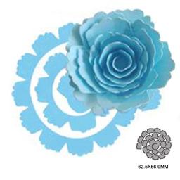 Molde de corte de metal com flor espiral, para álbum de scrapbooking diy, cartões de papel, artesanato decorativo, gravação em relevo, natal, novo, 2021 - Image 1