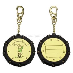 Contador de pontuação de golfe, contador de pontuação de dois dígitos, chaveiro, contador de pontuação, portátil, lados duplos, 18 buracos - Image 3