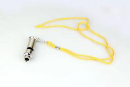 Apito de arbitragem de aço inoxidável, apito de metal de alta frequência para autodefesa sirene super alto golfinho - Image 2