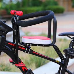 Assento de segurança para crianças, Cadeira dianteira de bicicleta, Cadeira MTB, Assento de segurança do bebê com encosto, Apoio para os pés das crianças - Image 4