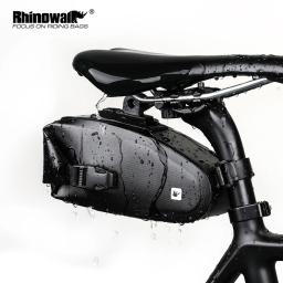 Rinowalk bolsa para selim de bicicleta, bolsa para selim de bicicleta refletiva de grande volume, acessórios para mountain bike an zuo bao - Image 1