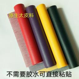 A4 a5 50*120cm padrão de lichia volta auto-adesivo vara falso couro do plutônio tecido reparação remendo adesivo para sofá saco de carro diy artesanato - Image 6