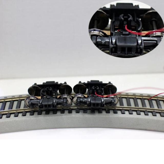 Montagem DIY de Chassis para Trem Ferroviário Bogie com Acessórios Integrados em Metal e Plástico - Modelo Refit Escala HO 1:87