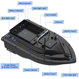 Gps controle remoto sem fio isca de pesca barco alimentador de pesca dispositivo localizador de peixes dispositivo de alcance remoto alimentador de pesca - Image 3