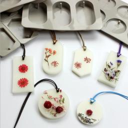 Diy silicone soja velas aroma cera comprimidos molde artesanal flores secas aroma comprimidos de cera 6 furos molde de silicone para fazer sabão - Image 4