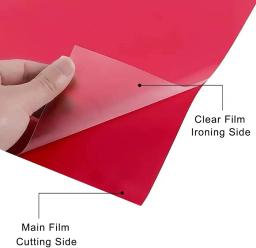 Ferro De Transferência De Calor De Vinil, Filme De Vestuário De DIY, Corte De Arte De Papel De Silhueta, 1 Rolo, 12 "x 5", 30cm x 150cm - Image 2