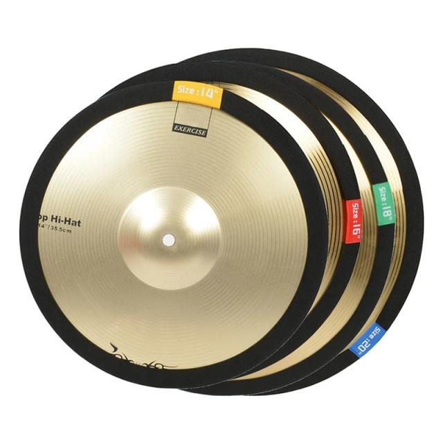 Silenciador de Hi-Hat para Bateria - Anel Mute para Praticar em Tamanhos de 14", 16", 18" e 20"