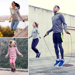 Corda para pular sem emaranhamento, velocidade rápida, corda de pular com rolamentos para esferas, corda de aço para ginástica, fitness, exercício em casa, corpo fino - Image 6