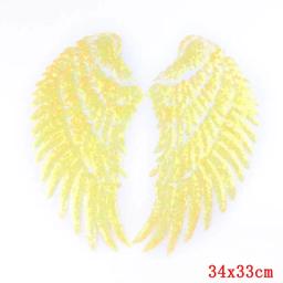 1 par de alianças lantejoulas e listras pulaqi, patches bordados para roupas, costura em ferro, adesivos para roupas, acessórios - Image 2