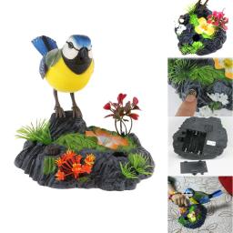 Brinquedo de pássaro que canta, sons e movimentos realistas, ativado por som, com - Image 3