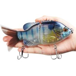 Johncoo 140mm 57g 2 segmento vibração s curva natação articulada iscas de pesca caçador para baixo pique muskie isca dura wobbler - Image 3