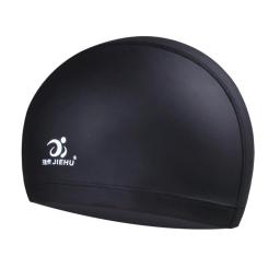 Touca de natação impermeável, gorro protetor de orelha longa para esportes natação, piscina, tamanho livre para homens e mulheres adultos - Image 6