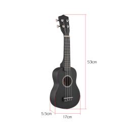 Kit de ukulele havaiano, 21 polegadas, cor mogno, mini, soprano, gecko uke, 4 cordas, com kit de instrumento musical - Image 6