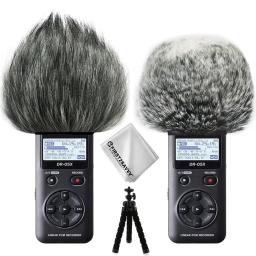 Gravadores Digitais Portáteis Furry Microfone, Mic pára-brisas, Wind Muff para Tascam, DR05X, DR05, Mini Tripé, ao ar livre - Image 1