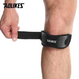 AOLIKES-Joelheira Ajustável para Alívio das Dores, Estabilizador Patela, Suporte Brace, Caminhadas, Futebol, Basquete, Corrida, Esporte, 1Pc - Image 4