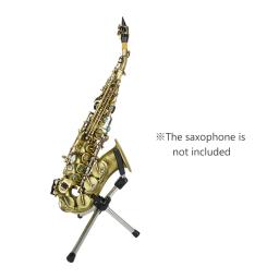 Dobrável Saxofone Soprano Stand, Sax Portátil, Piso De Metal, Suporte Com Saco De Transporte, Acessórios De Sopros - Image 2