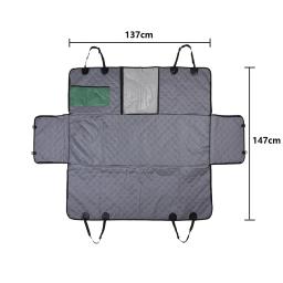 Impermeável Car Seat Cover para Trunk, Dog Hammock, Dog Car Blanket, Mats Case, traseira traseira, protetor, 2 em 1 - Image 6