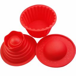 Molde gigante do queque do silicone da alta qualidade, Molde superior grande do queque, Ferramentas De Cozimento Resistentes Ao Calor, K950 Baking Maker, 3 pcs - Image 4