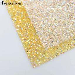Fita para decoração com detalhes em strass-faça você mesmo, transparente, ab, cristal, tecido, ferro, apliques - Image 2