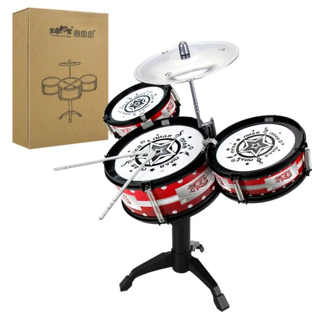 Conjunto de Bateria Jazz Infantil para Desenvolvimento Musical e Criativo, Brinquedo de Percussão - Ótima Opção de Presente para Crianças