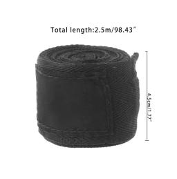 2.5m algodão bandagem boxe pulso bandagem envoltório mão combate proteger boxe kickboxing muay thai handbands luvas de treinamento - Image 6