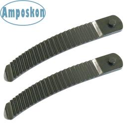 1 par de tiras de escada de língua de catraca de dedo do pé de ligação de snowboard preto branco plástico acessórios de esqui snowboard - Image 1