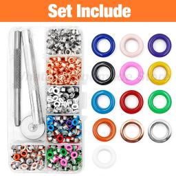 540 pçs ilhós de metal ilhós ilhós com instalador punch tool conjunto kits para leathercrafts roupas sapatos tampões cinto com caixa de armazenamento - Image 4