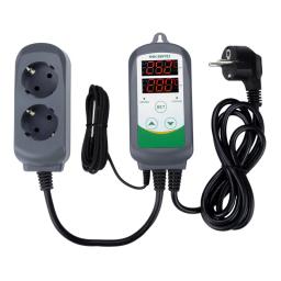 INKBIRD Pre-Wired Digital Umidade Controlador Combo Set, Umidade Stage seco e aquecimento de refrigeração controlador de temperatura, ITC-308 - Image 2