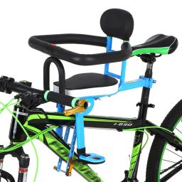 Assento de segurança dianteiro de bicicleta para crianças, bicicleta sela, montagem frontal, assento de criança, almofada, liberação rápida - Image 3